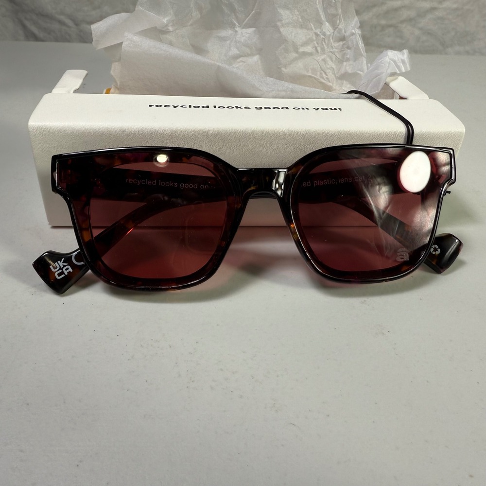 NEW Szade Ellis Sunglasses Blackberry Cherry Cola Recycled Plastic